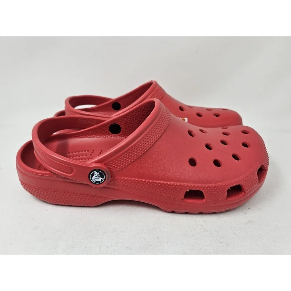 Crocs Classic Slip-On Sandals, Varsity Red, Men's Size 11M, 10001-6WC, NEW!